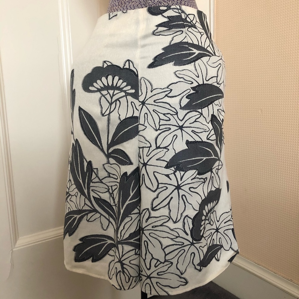Akris punto floral skirt